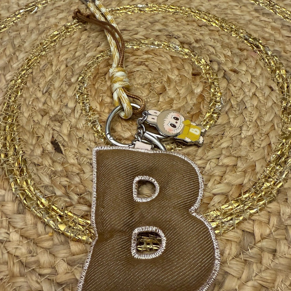 Pop mart letter B keychain